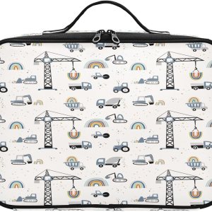Site Machinery Rainbows Dots cosmetic bag portable travel make up make up bags makeup bag portable cosmetiquera de viaje para mujer men mens woman Site Machinery Rainbows Dots cosmetic bag portable travel make up make up bags makeup bag portable cosmetiquera de viaje para mujer men mens woman