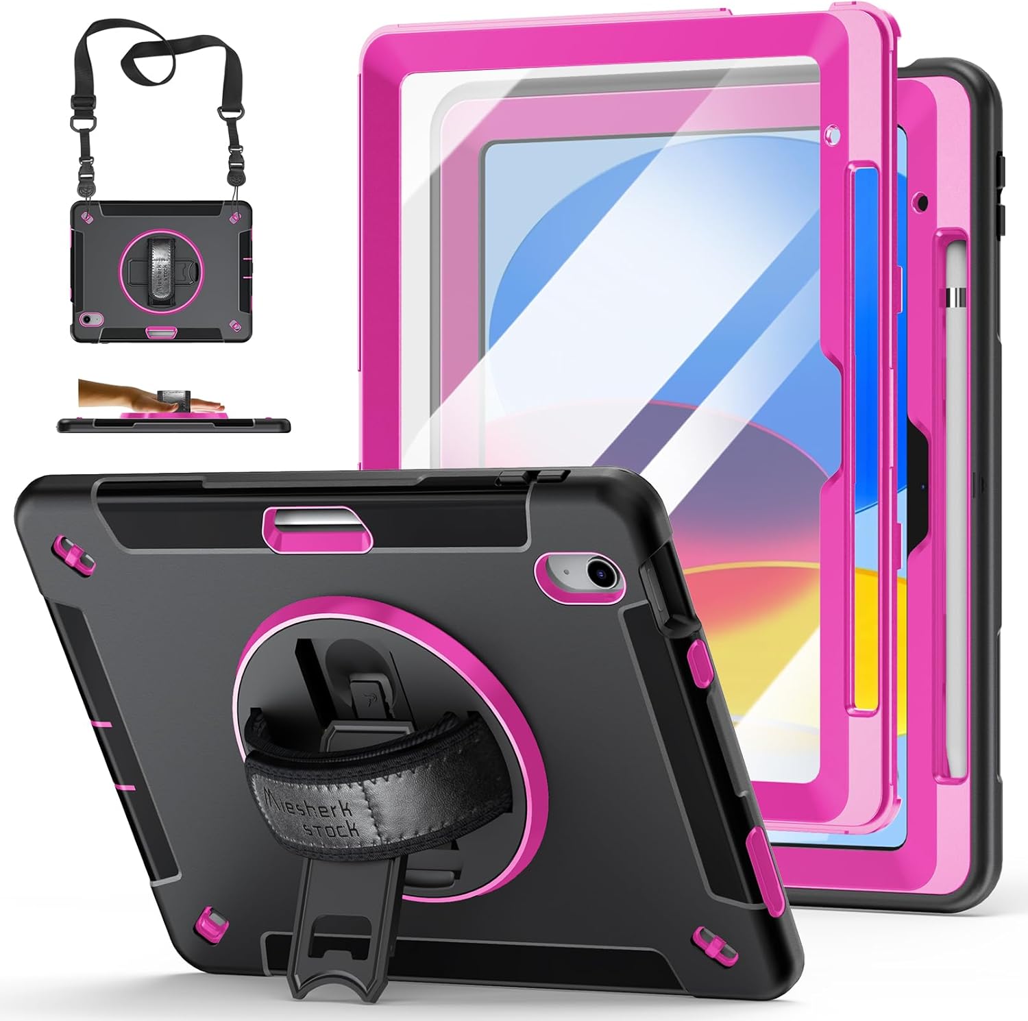 Miesherk – Funda para iPad de 10 generación 2022 funda resistente a prueba de golpes de grado militar para iPad de 10.9 pulgadas de 10.9 pulgadas