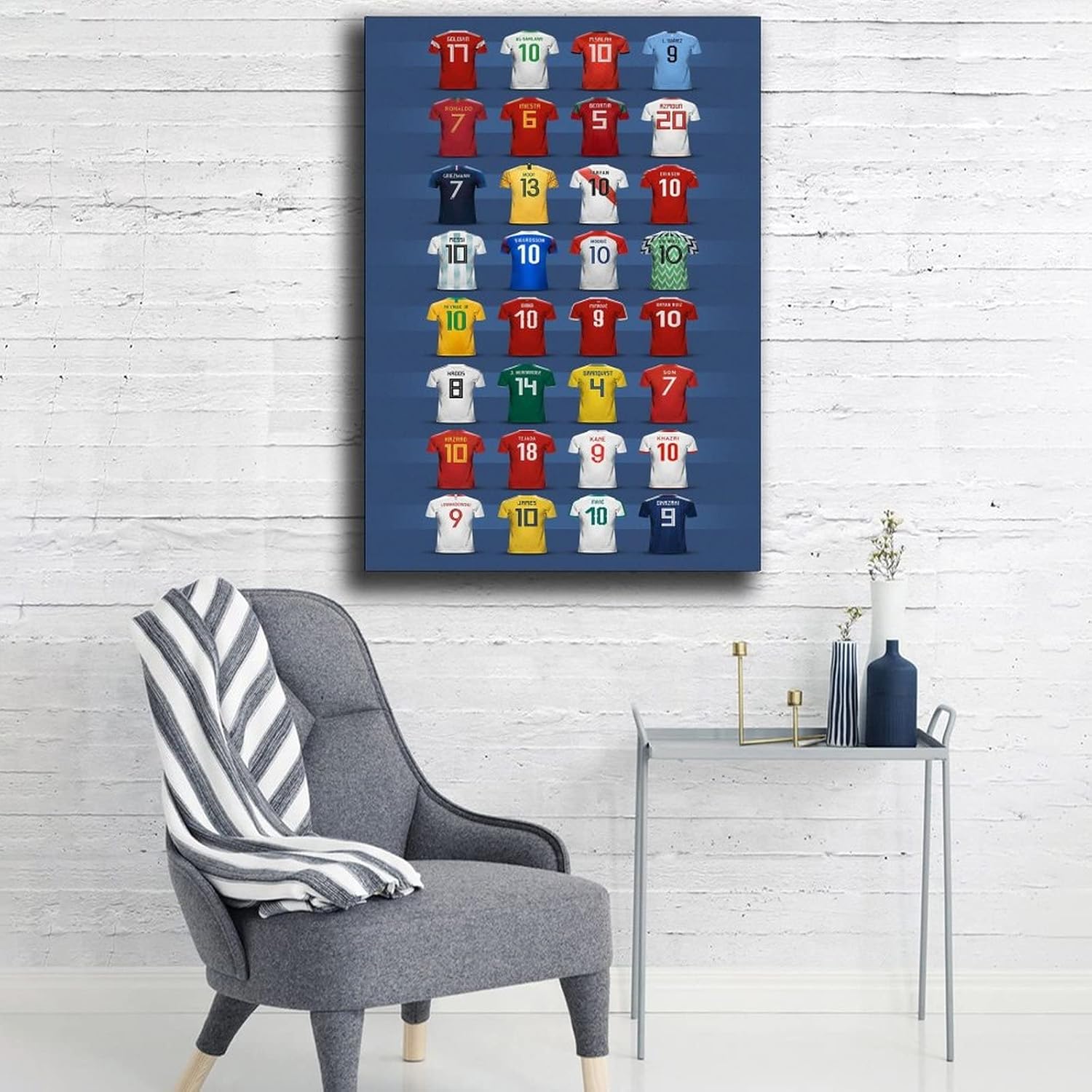 ZVW Qatar – Póster de la Copa del Mundo 2022, pintura decorativa, lienzo, arte de pared, póster de sala de estar, dormitorio, pintura de 24 x 36