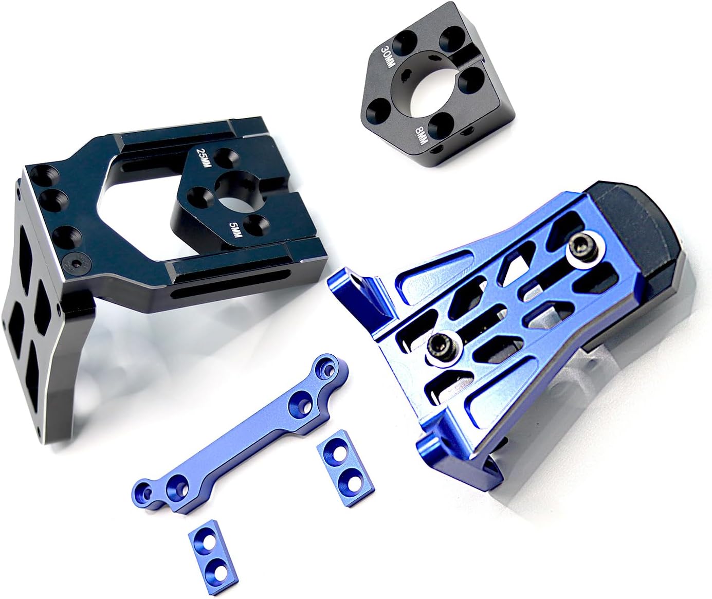 Mesimsple Soportes de motor Alloy X maxx 7760 para 15 X-Maxx 6S y Xmaxx 8S Montaje de motor delantero y trasero y actualizaciones de camión 16 XRT 8S