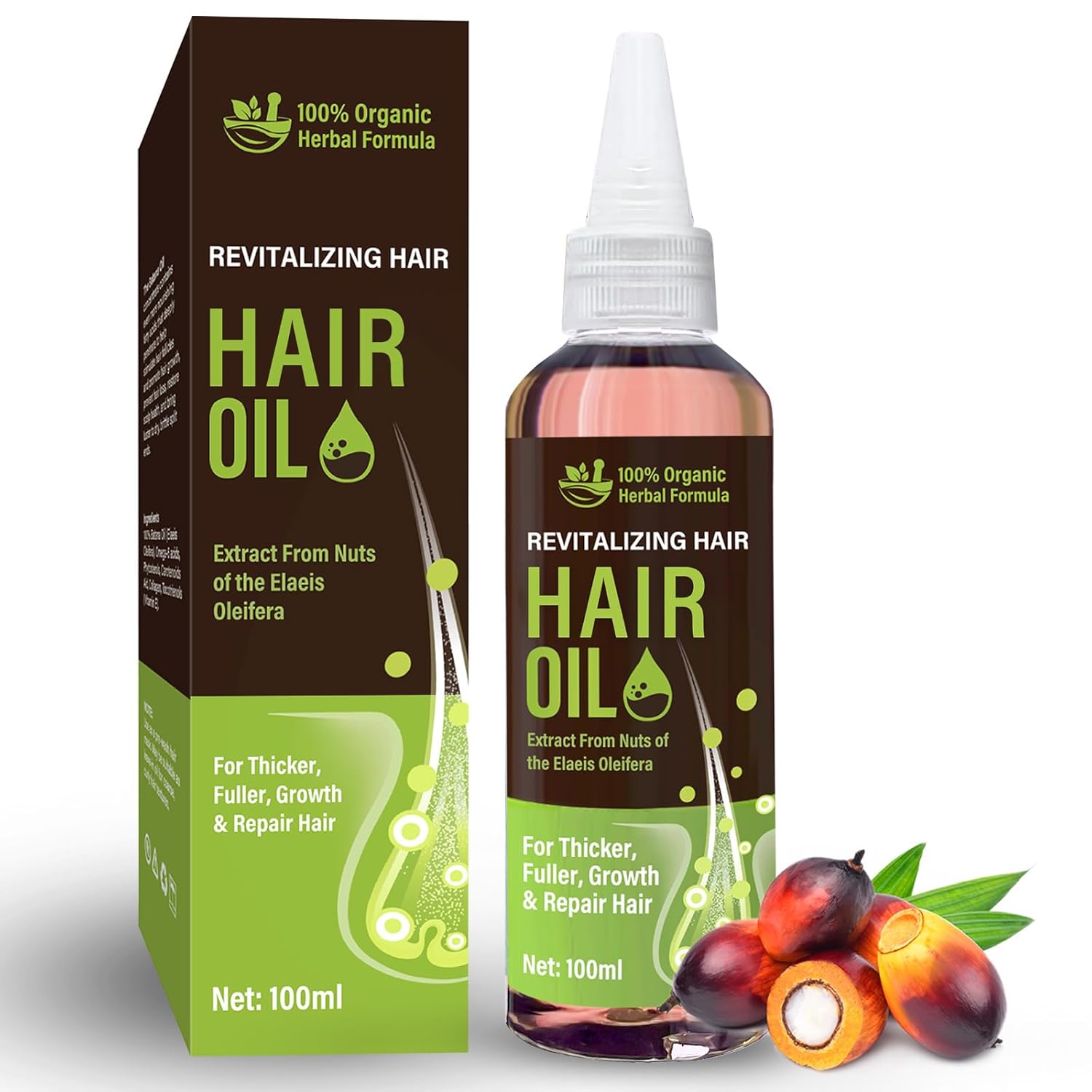 Aceite de batana para el crecimiento del cabello, aceite de batana saludable para mujeres y hombres, aceite para el cabello 100% puro de Honduras,