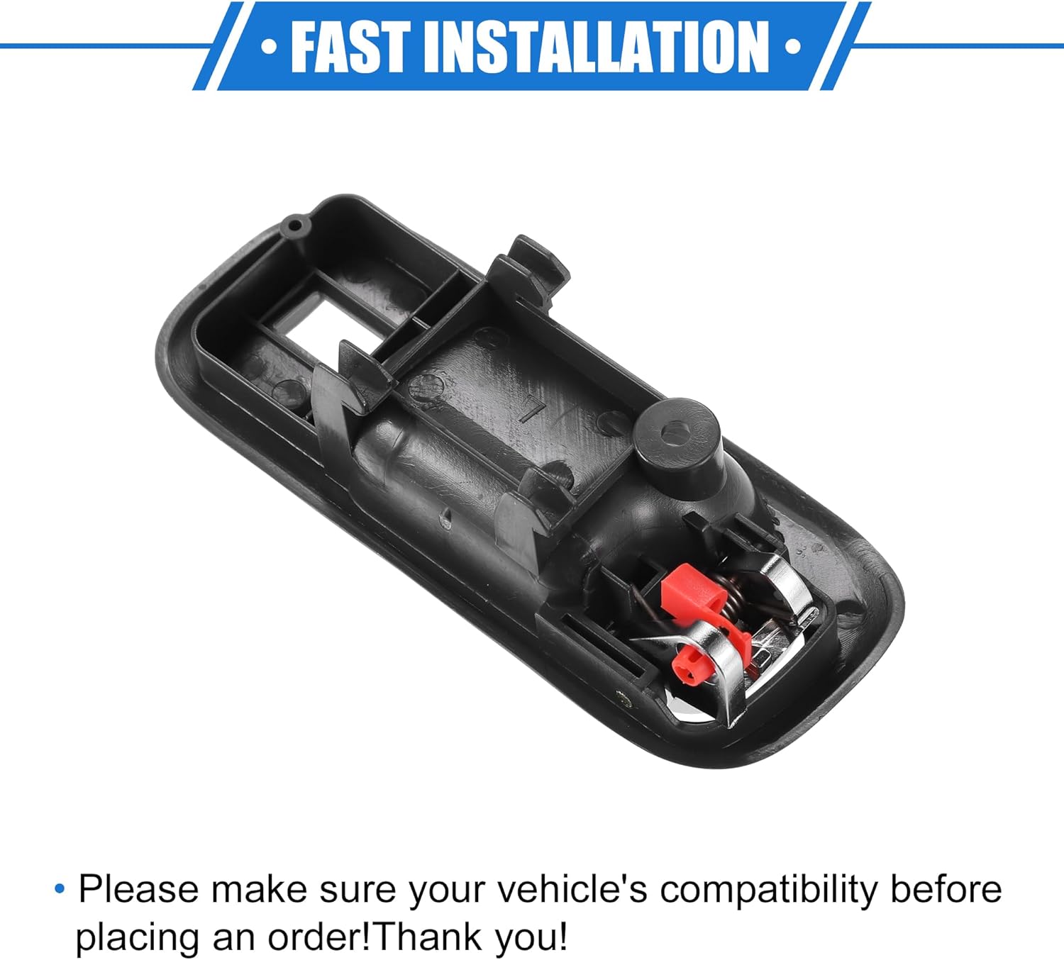 Manija de puerta delantera izquierda para el lado del conductor compatible con Honda CR-V 1997-2001 para Honda Odyssey 1995-1998, plástico duradero