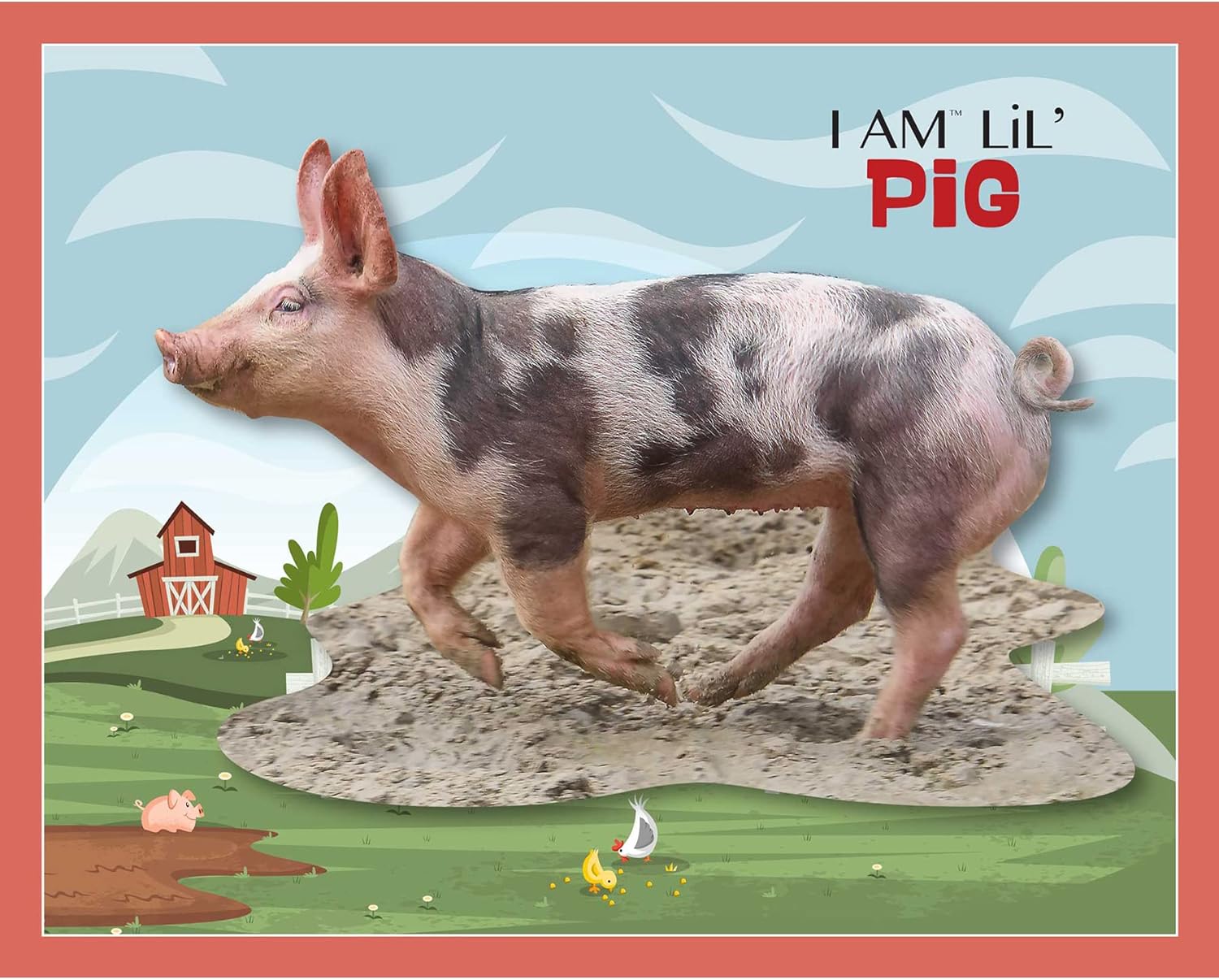 Madd Capp Lil’ Pig – Rompecabezas de 100 piezas para edades de 5 años en adelante  4019  Borde único en forma de animal, tamaño de póster cuando se