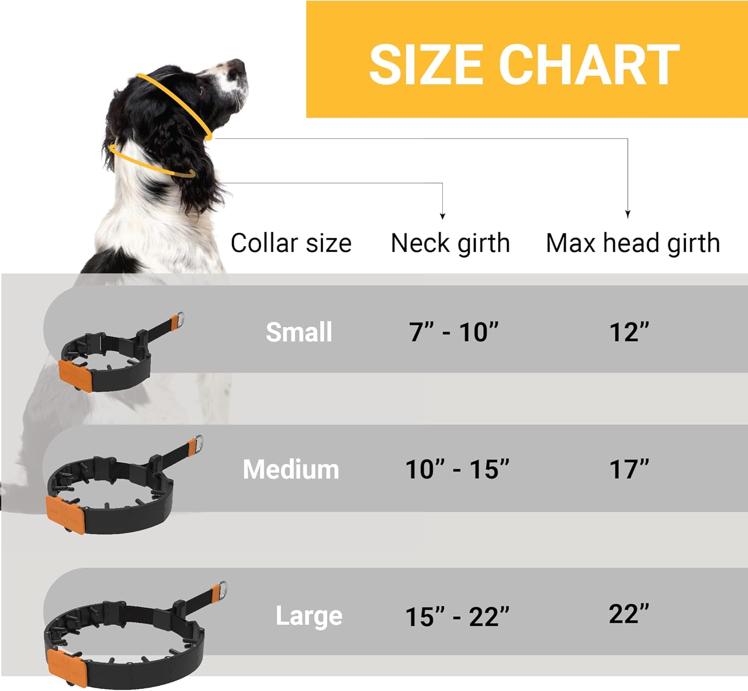 SVD.PET Collar de punta para perro para entrenamiento sin tirones, hebilla de liberación rápida, collar ajustable para perros pequeños (bronceado,