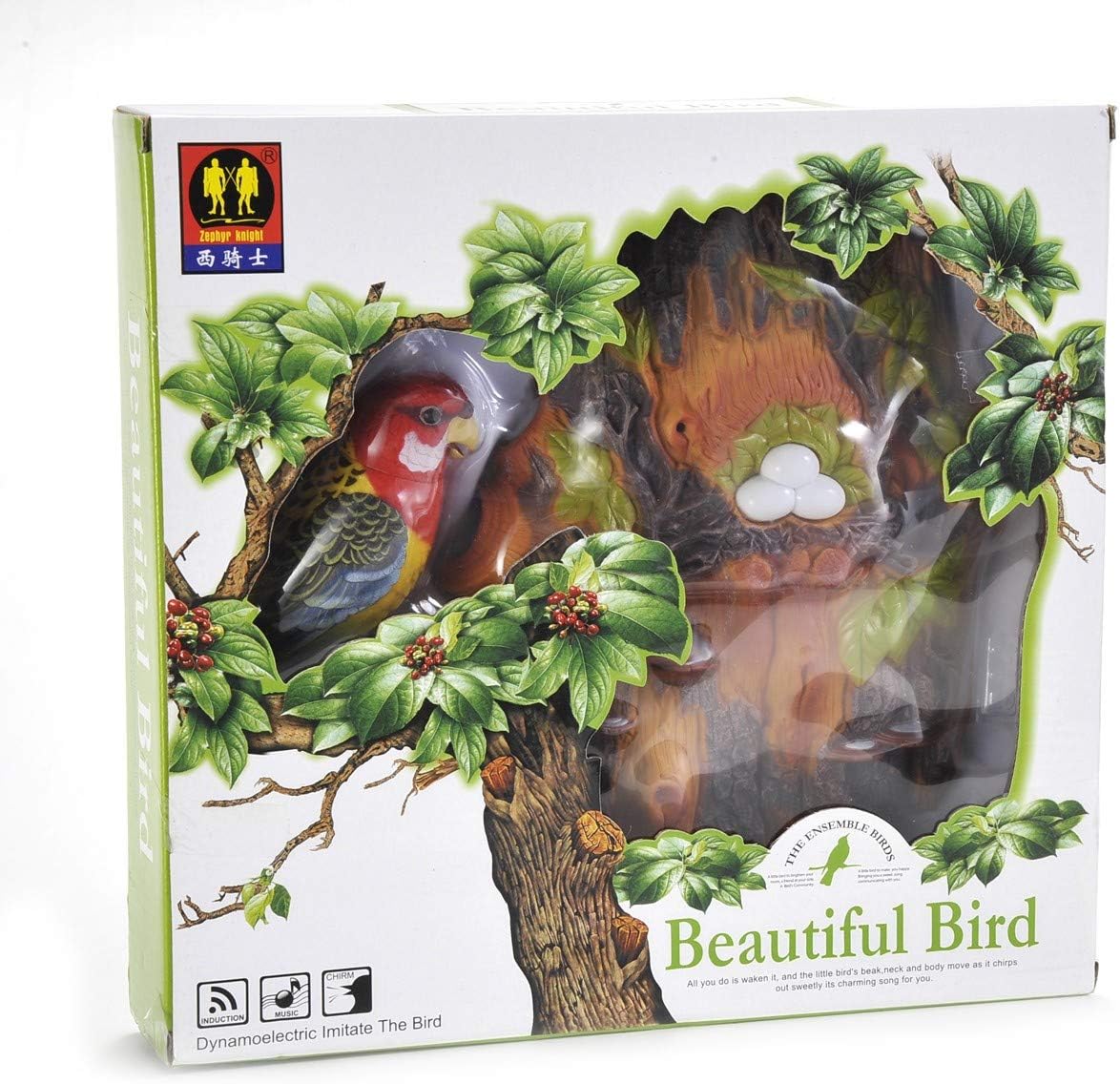 AZ Trading & Import BC514A Soporte de pared para pájaros cantando y astillando