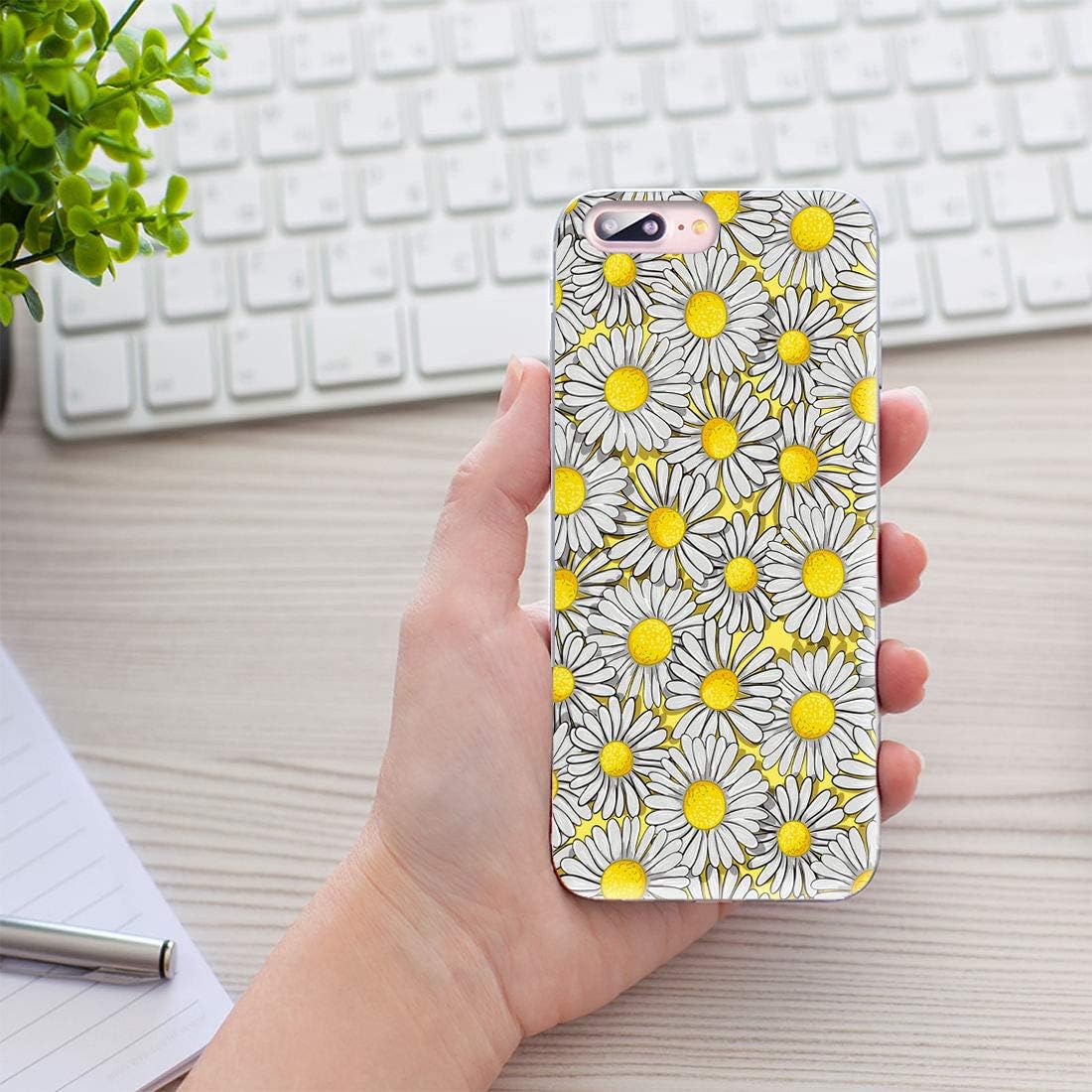 AKORAVO – Funda para iPhone 8 Plus, iPhone 7 Plus para mujeres, hombres y niñas, funda protectora de TPU suave a prueba de golpes, antiarañazos,