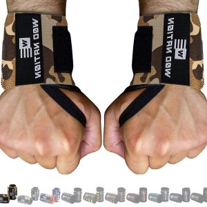 WOD Nation Muñequeras y correas para gimnasio y levantamiento de pesas (18 pulgadas), muñequeras esenciales para levantamiento de pesas y correas de WOD Nation Muñequeras y correas para gimnasio y levantamiento de pesas (18 pulgadas), muñequeras esenciales para levantamiento de pesas y correas de