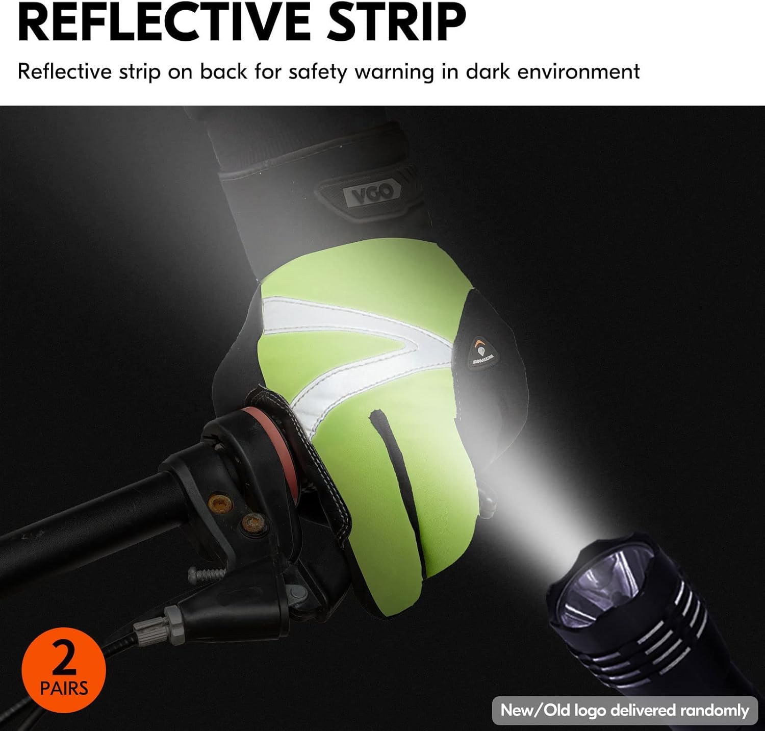 Vgo… 2 pares de -4 o superior 3M Thinsulate C100 guantes de trabajo cálidos de cuero sintético forrados, inserción impermeable (SL8777FW)