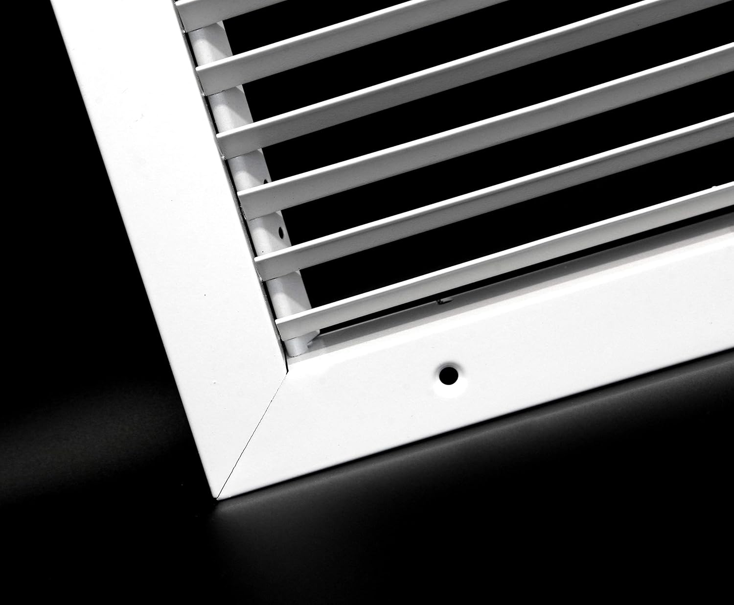 HVAC Premium Rejilla de retorno de barra fija de 14 x 10 pulgadas – Estructura de acero – Aspecto elegante y acabado resistente dimensiones