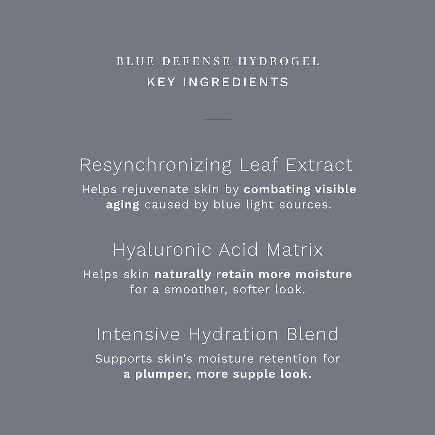 City Beauty Blue Defense HydroGel – Gel hidratante facial – Fórmula hidratante con ácido hialurónico – Solución para manchas oscuras y arrugas –