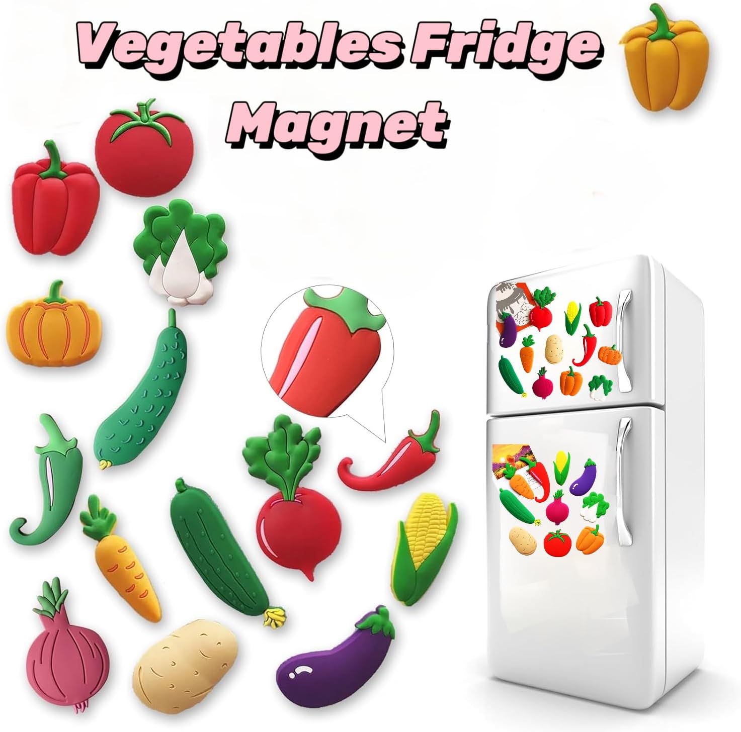 4 imanes de flores para refrigerador y 15 imanes creativos de resina 3D para refrigerador, gabinete de almacenamiento, pizarra blanca, decoración de