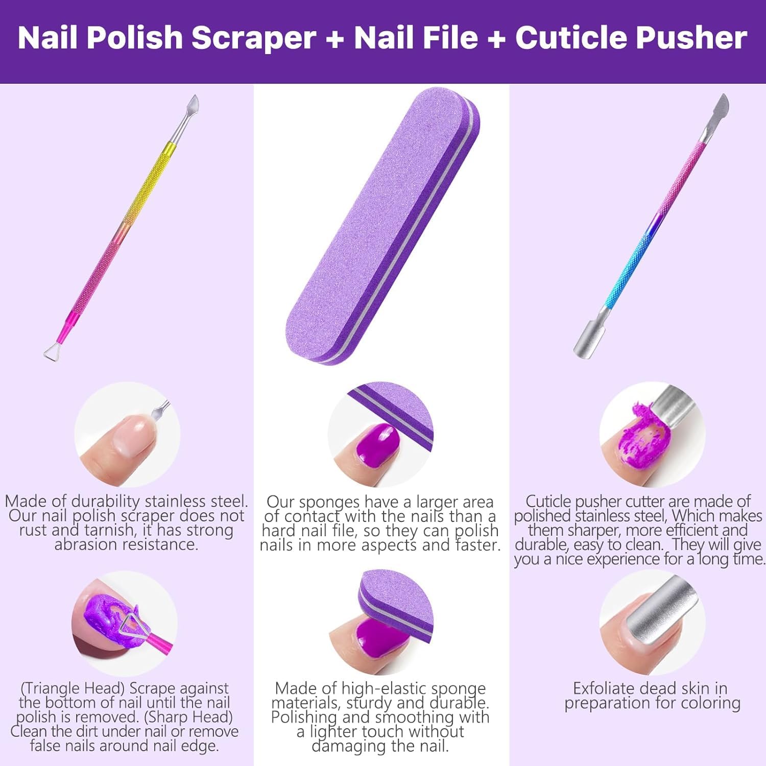 Removedor de esmalte de gel profesional para uñas, quita el esmalte de uñas de gel, removedor de uñas de gel en 2 a 3 minutos, no necesita remojo o
