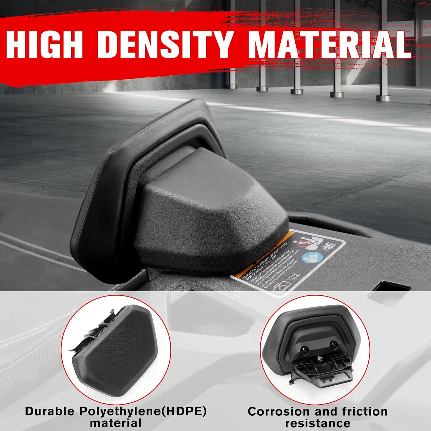 A & UTV PRO 1up – Respaldo de conductor para Can Am Ryker 600 900 Sport y Ryker Rally Edition 2019-2024, accesorios de soporte lumbar de ángulo