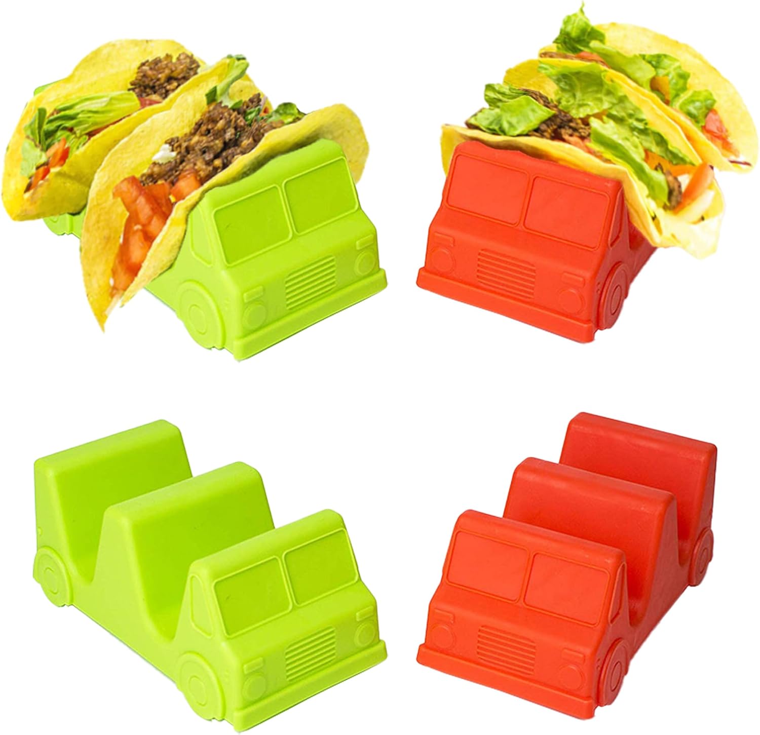 Soporte para tacos para camiones (paquete de 4)  Divertida fiesta de martes de tacos para niños y adultos  Regalo perfecto de cumpleaños, Navidad y