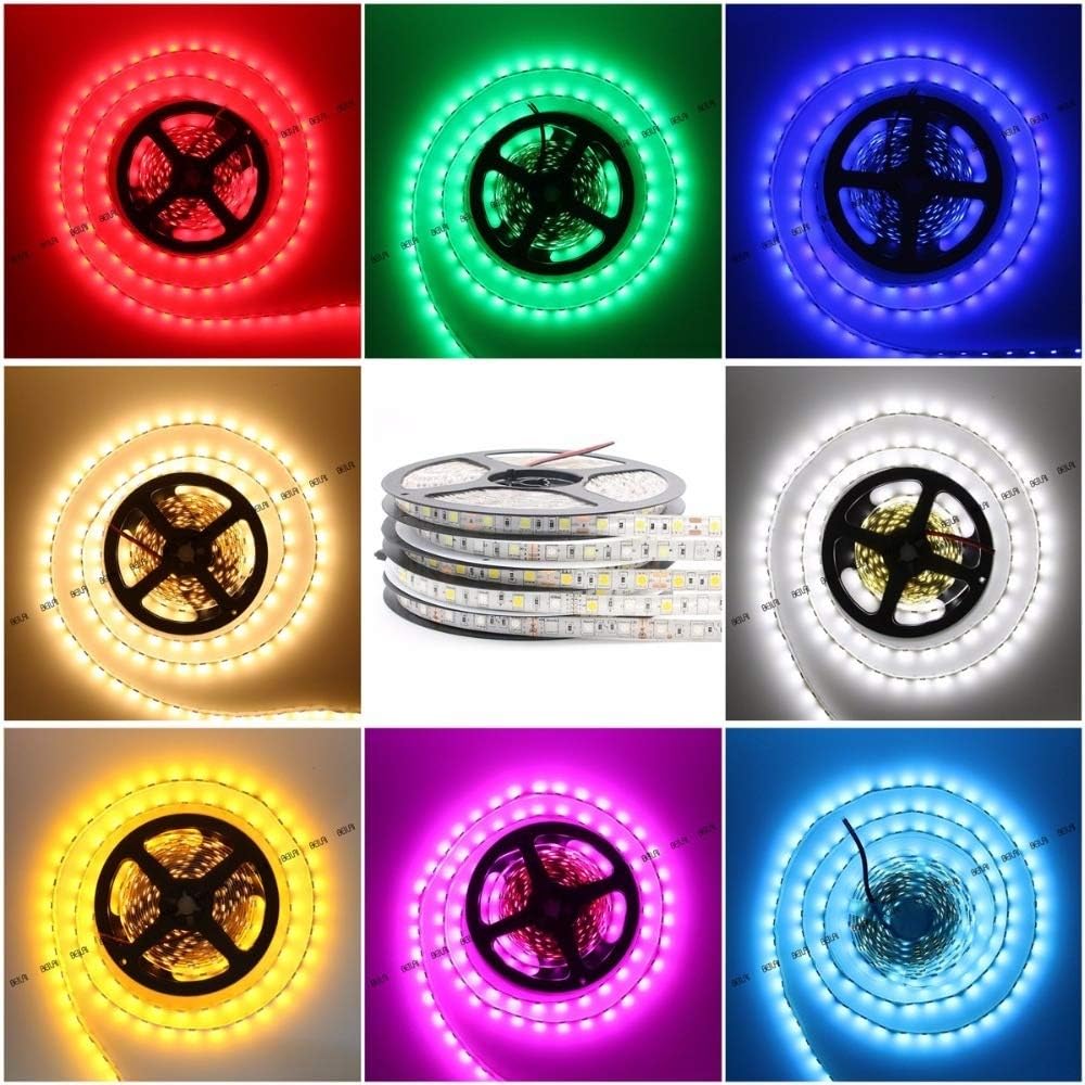 Fengyan Luces de paisaje 5M 300LED RGB LED Tira 5050 DC12V RGB+CCT Tira LED Impermeable RGBW RGBWW Tira de cinta de neón flexible Tira de luz LED