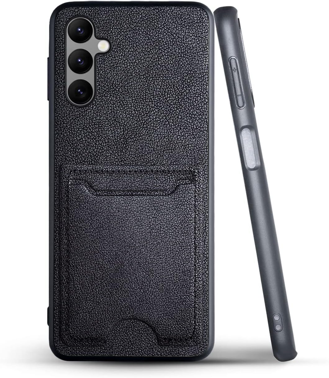 AIORIA Funda para Samsung Galaxy A14 con tarjetero de cuero premium Funda de teléfono Ranura para tarjeta retro Funda protectora completa para