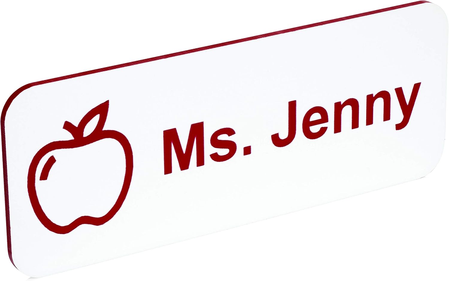 Etiqueta de nombre personalizada con logotipo de la industria insignia de identificación para profesor, agente inmobiliario, dental, médico,