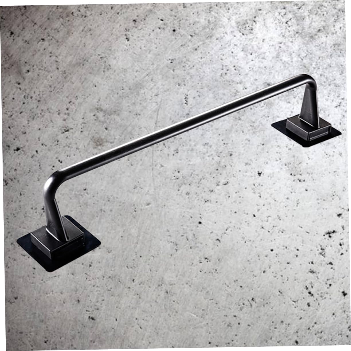 DOITOOL Toallero negro para toallas de baño, soporte para tapa de cacerola, toallero para bar, organizador de toallas sin dejar rastro, toallero de