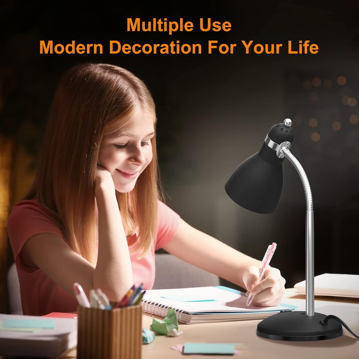 LEPOWER Lámpara de escritorio de metal y lámpara de escritorio LED brillante LEPOWER – 900LM 24W Luz de escritorio para el hogar, oficina, estudio