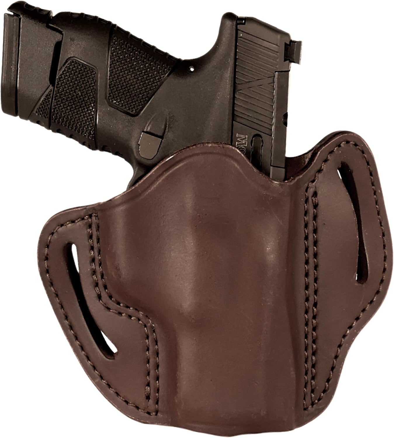Uncle Mike’s Funda Taurus G3C, funda de cuero OWB para Glock 19, Glock 17, 19, 22, 23, Taurus G2C, M&P Shield 0.354 in, funda Shield Plus, funda