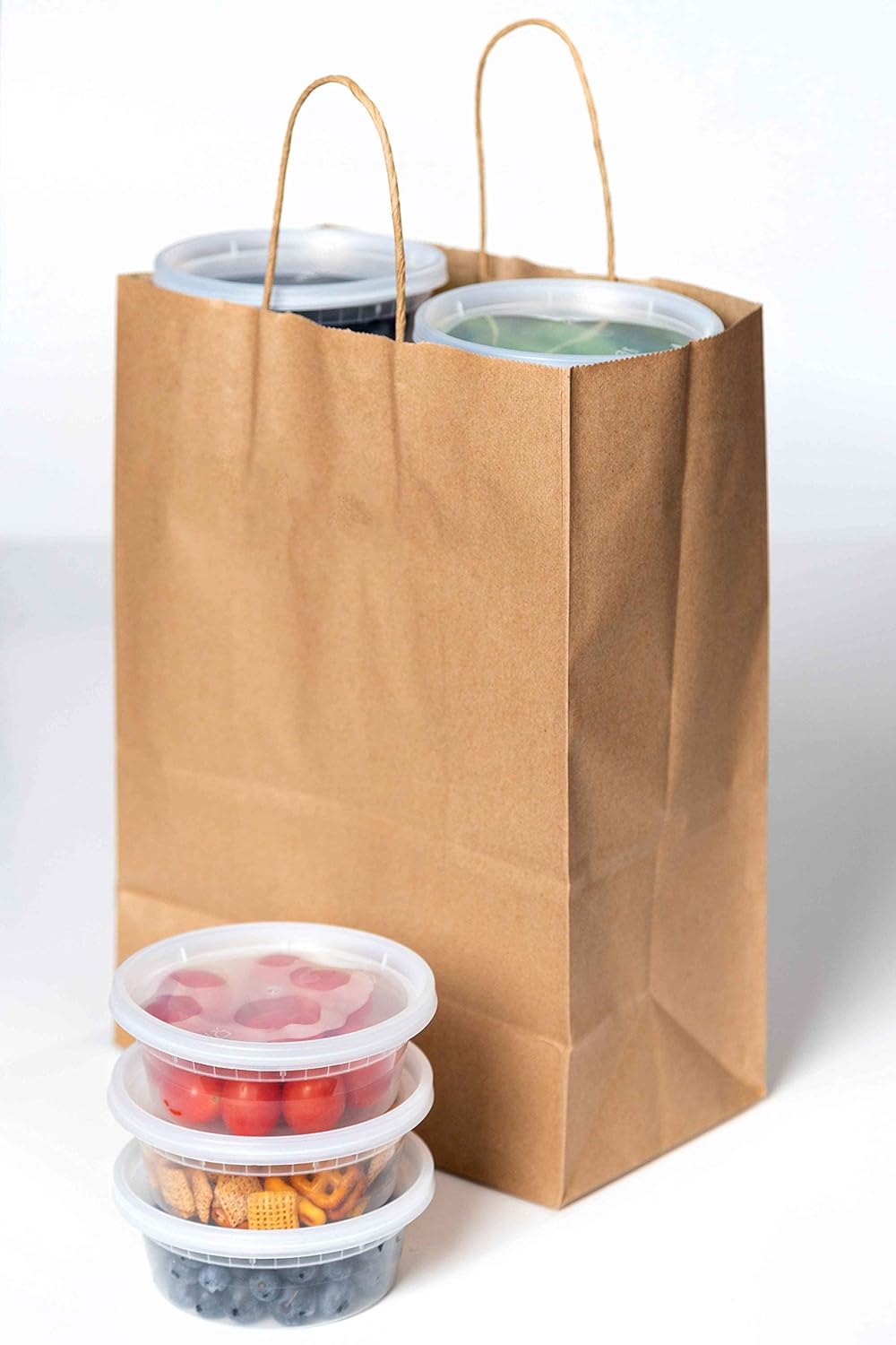 SafeWare – 50 Contenedores de plástico con tapa para almacenar alimentos