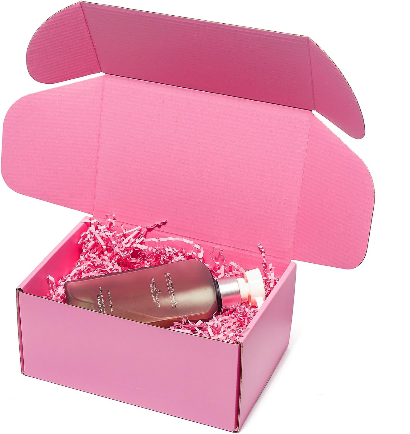 Cajas de envío de 9 x 6 x 4 pulgadas, paquete de 25 cajas de correo de cartón corrugado rosa para pequeñas empresas, bonitos artículos de embalaje
