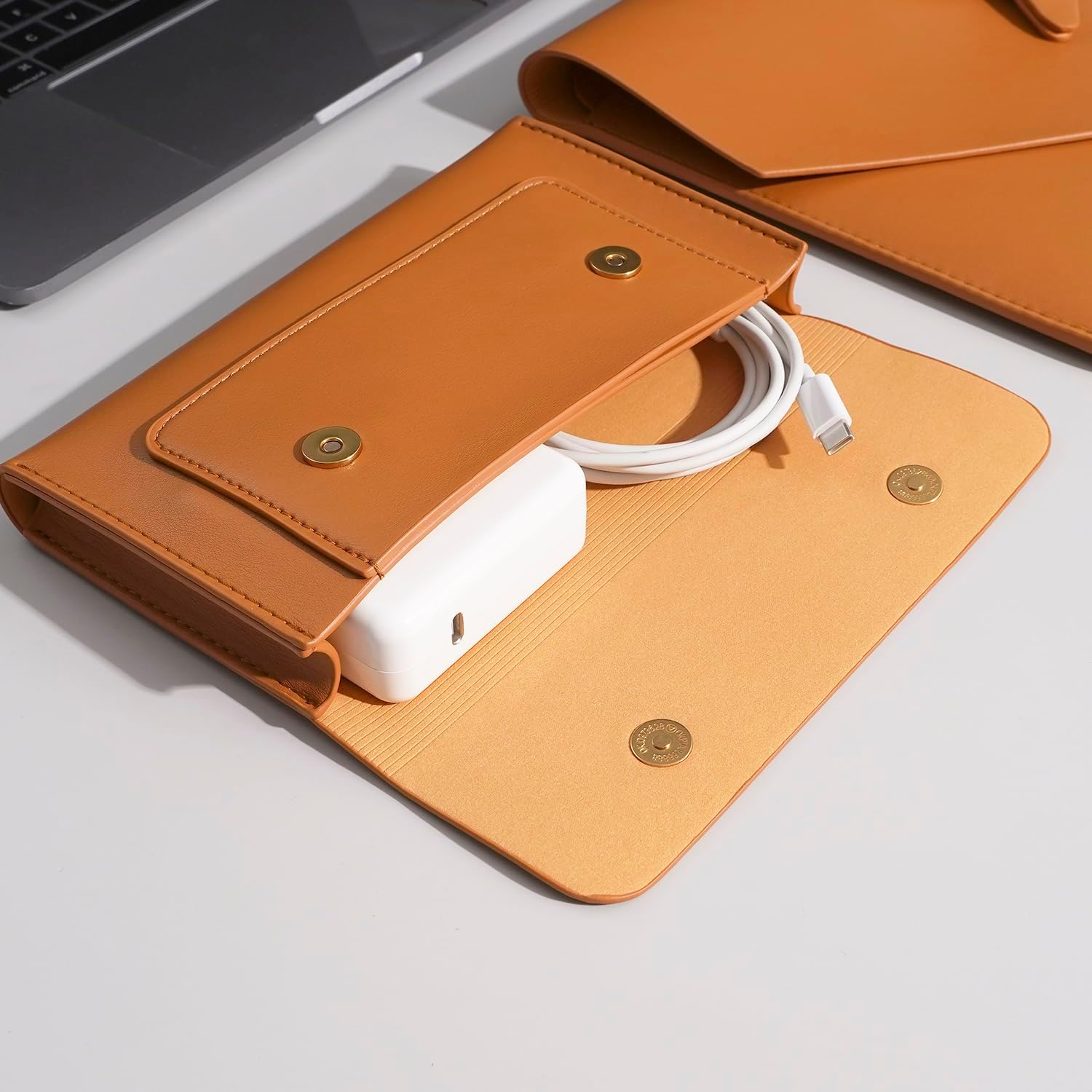 Benfan Funda de piel sintética para laptop compatible con MacBook Pro A2779 A2442 de 14 pulgadas, MacBook Pro Air 13, Surface Laptop 5 generación