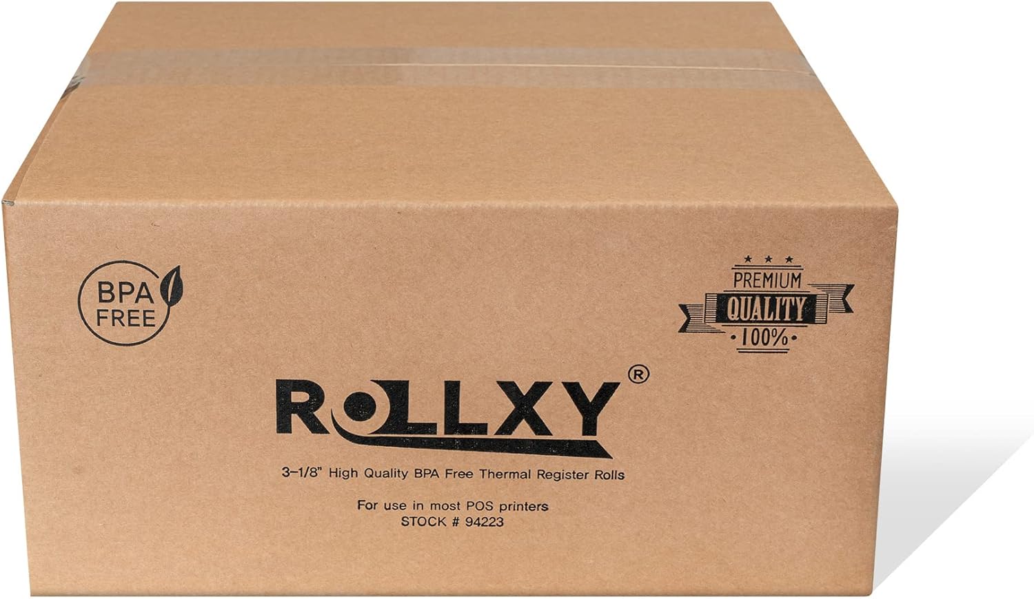 (75 rollos  55 GSM) ROLLXY – Rollos de recibos de papel térmico de 3 18 x 230 pulgadas, se adaptan a todas las impresoras POS de caja registradora,