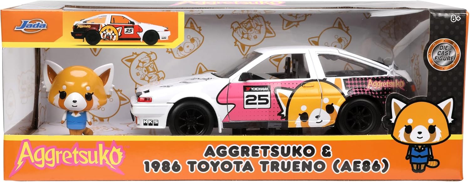 Jada Toys Aggretsuko 1986 Toyota Trueno AE86 124