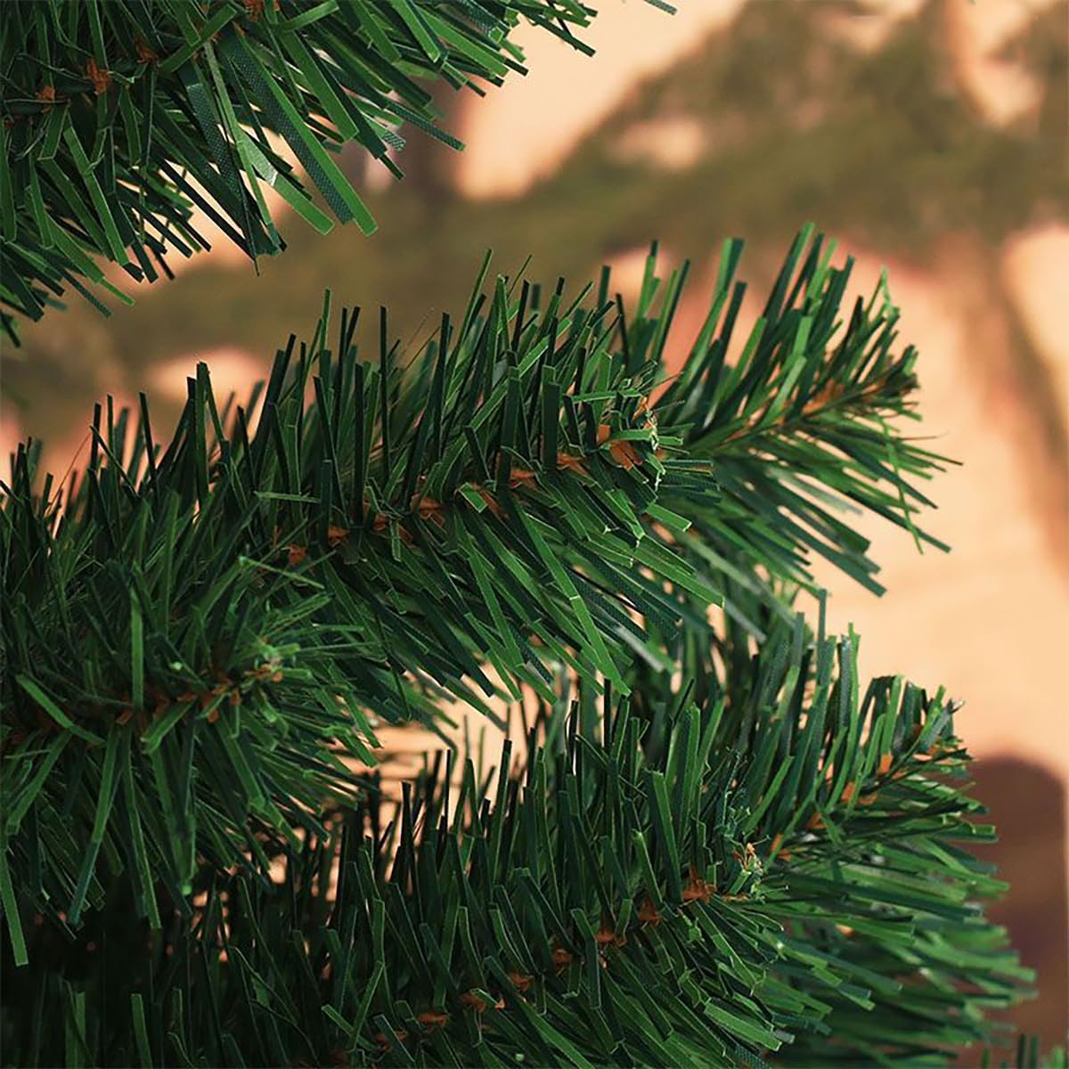 WJCWHH Árbol de Navidad artificial de abeto verde para decoración del hogar, oficina y fiesta, ligero y fácil de montar, soporte plegable, 5 pies
