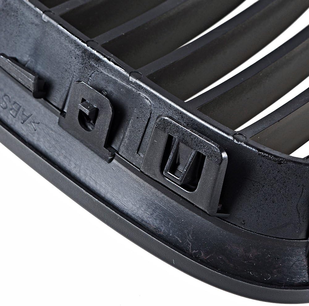 Compatible con la serie 08-13 3 M3 E92 E93 07-10 Coupé E93 06-10 E92 2D 2 piezas negro brillante M Color frontal central rejilla de riñón