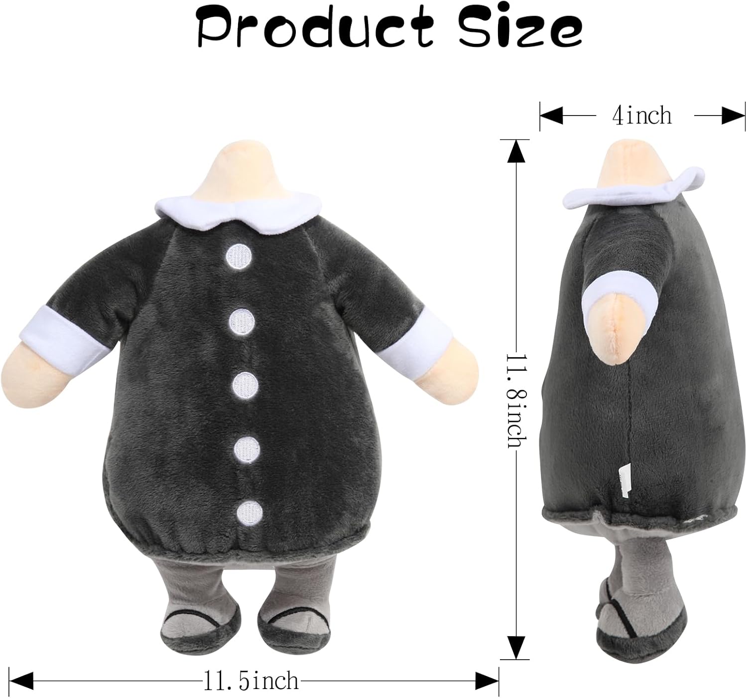 Wednesday Toys, muñeca de peluche de miércoles de 9.8 pulgadas, linda figura de peluche de miércoles, regalos para fanáticos y decoración de fiesta