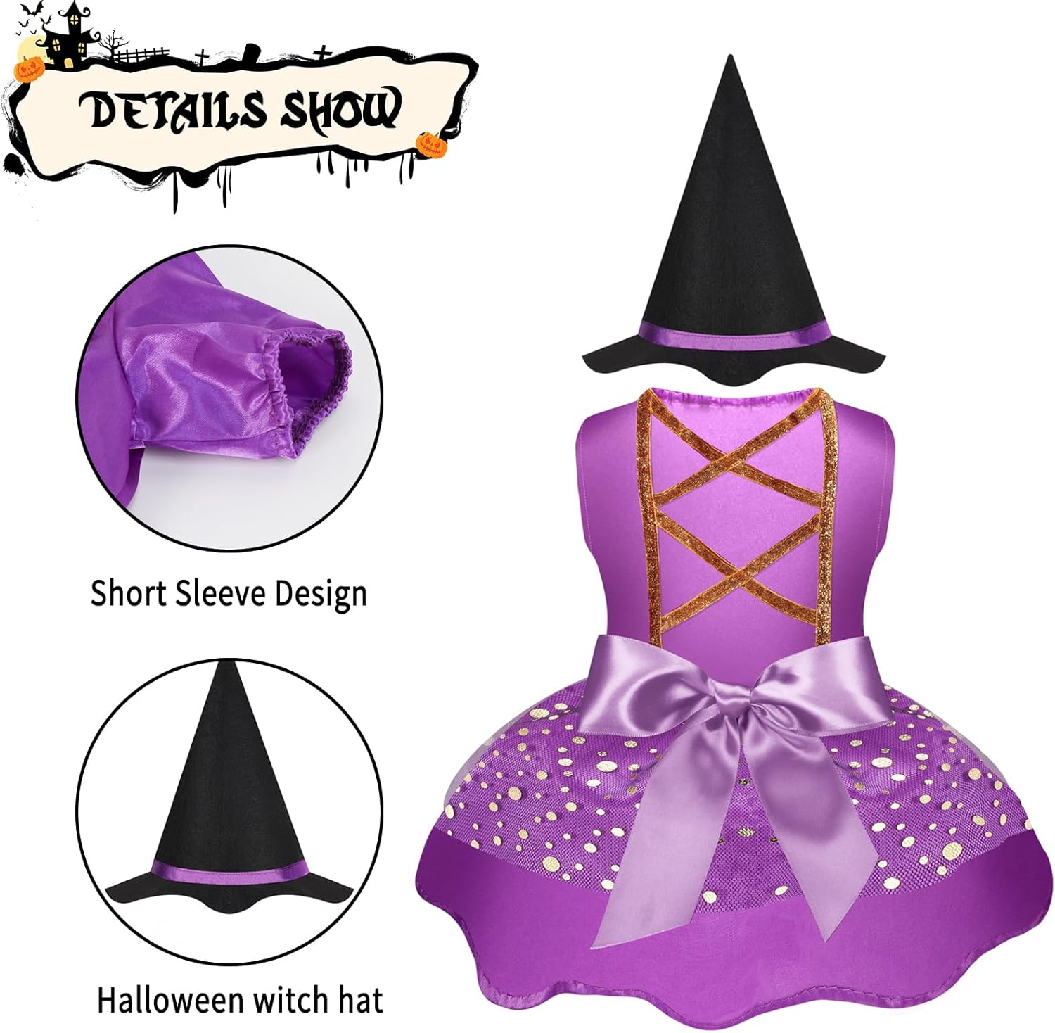 Vestido para perros Ropa sin mangas para mascotas lindos vestidos de perro con sombrero y lazo, faldas de tul ligeras para fiesta, disfraces de