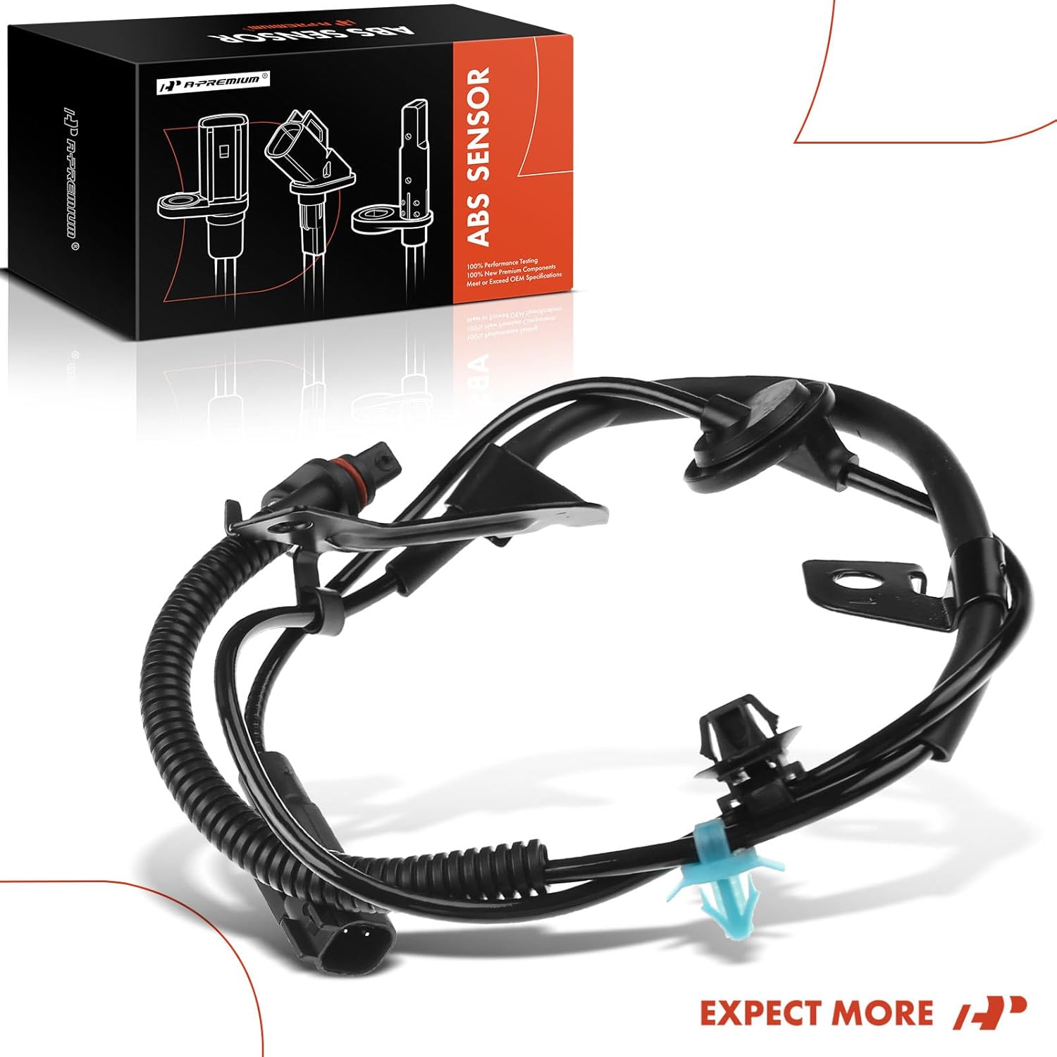 A-Premium Sensor de velocidad de rueda ABS compatible con modelos Dodge y Jeep, calibre 2007-2012, brújulaPatriot 2007-2017, lado trasero izquierdo