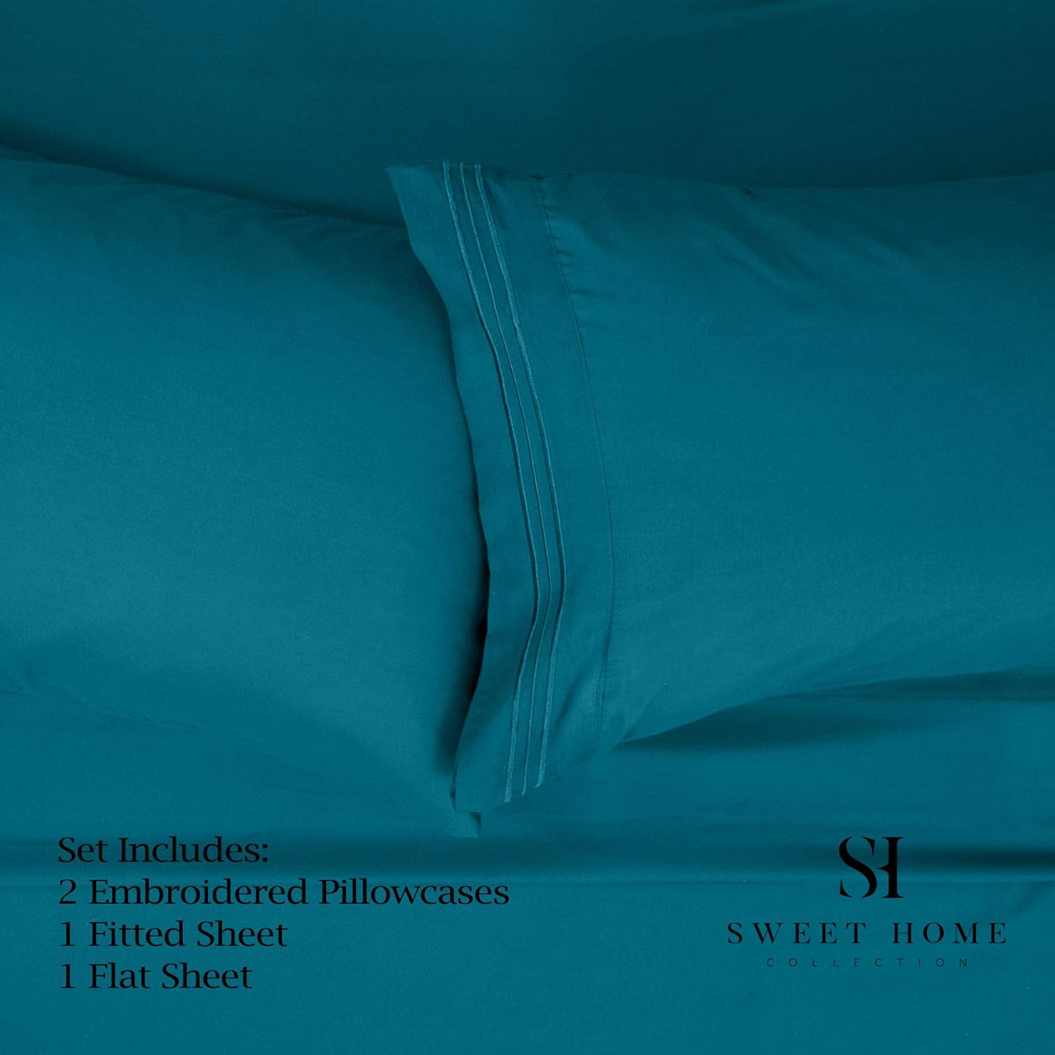 1500 Supreme Collection – Juego de sábanas, juego de sábanas de alta calidad con tela de sensación de durazno, de lujo, desde 2012, ropa de cama