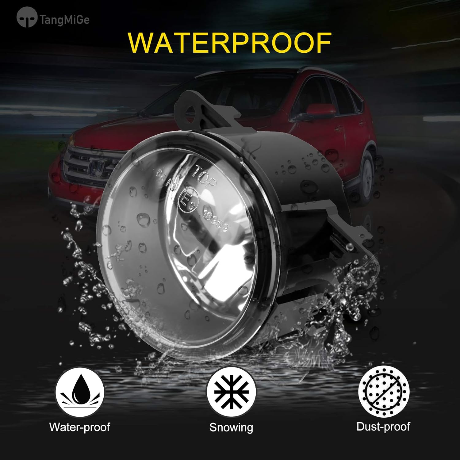 TangMiGe Lámparas antiniebla para Nissan Honda, Ford, Acura, Subaru, Suzuki, Lincoln, Jaguar, accesorios para conducción, luz antiniebla, repuesto