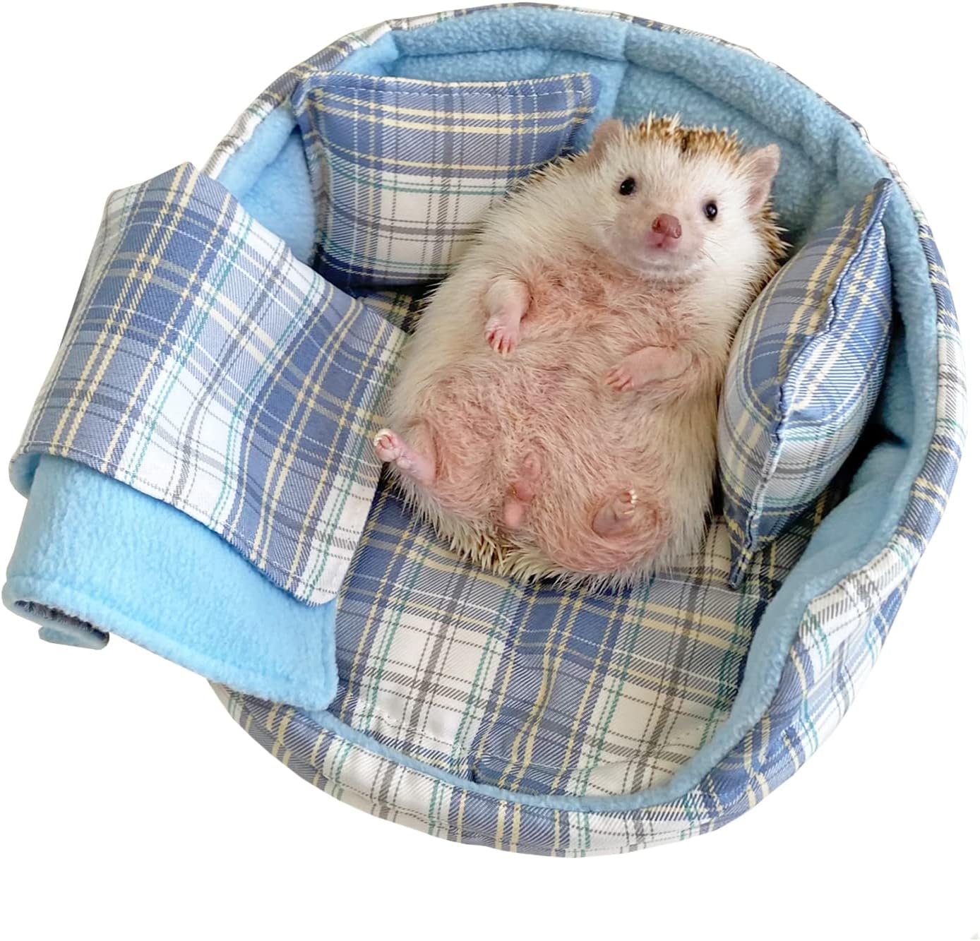 Hedgehog – Saco de cama para acurrucarse, manta cálida de forro polar, acogedora ropa de cama para dormir, cojín para animales pequeños, ardilla,