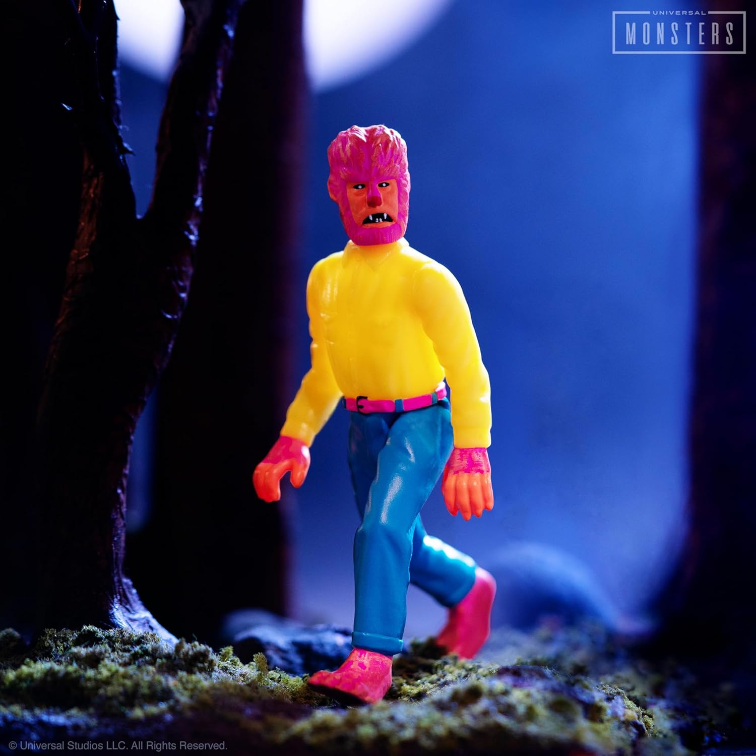 Super7 Universal Monsters The Wolf Man (colores de disfraz) – Figura de acción universal de películas de monstruos de 3.75 pulgadas, coleccionables