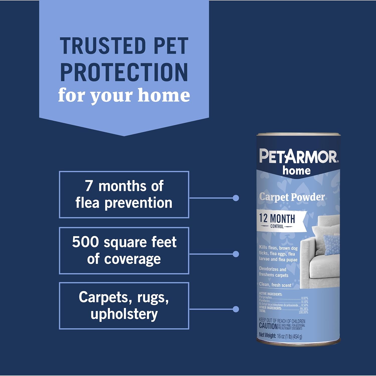 PetArmor Además de prevención de pulgas y garrapatas para gatos de más de 1.5 libras (3 dosis) + spray PetArmor Home para alfombras y rociadores de