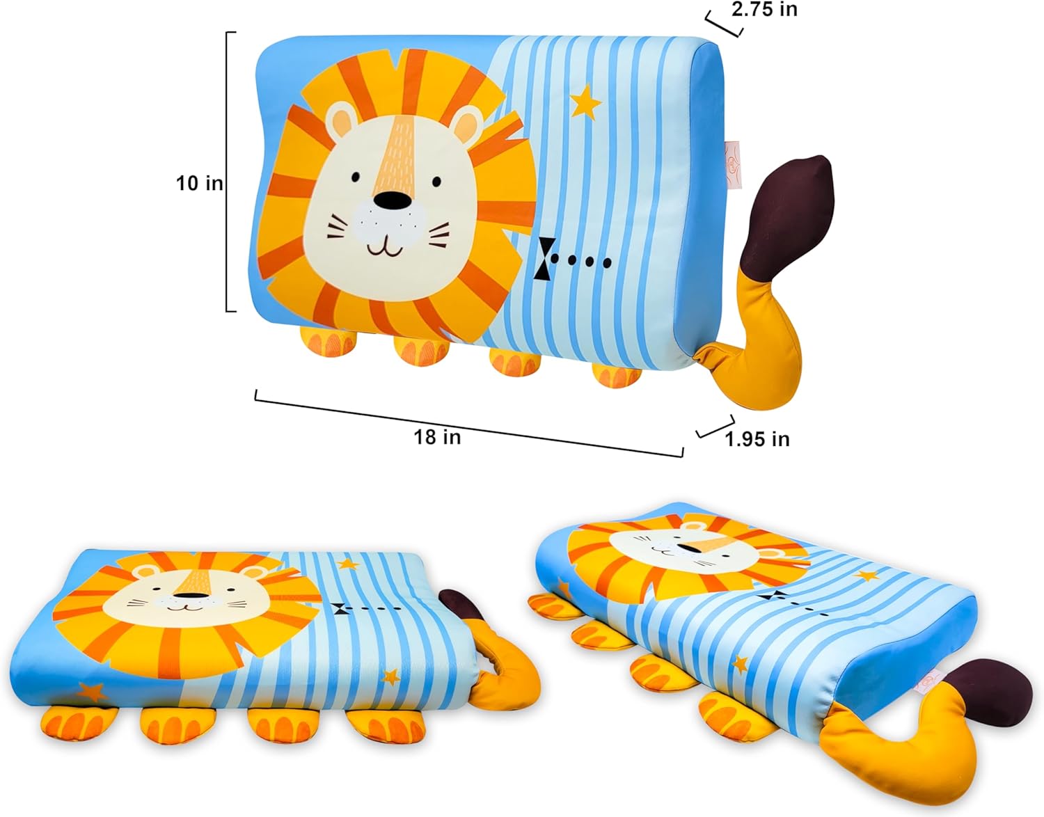 LovXtra, Almohada para niños pequeños para dormir. Almohada suave y pequeña de espuma viscoelástica transpirable para cama infantil. Funda de