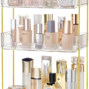 HBlife Organizador de baño de 3 niveles, organizador de maquillaje, bandeja de perfume, organizador de cuidado de la piel para baño, tocador, HBlife Organizador de baño de 3 niveles, organizador de maquillaje, bandeja de perfume, organizador de cuidado de la piel para baño, tocador,