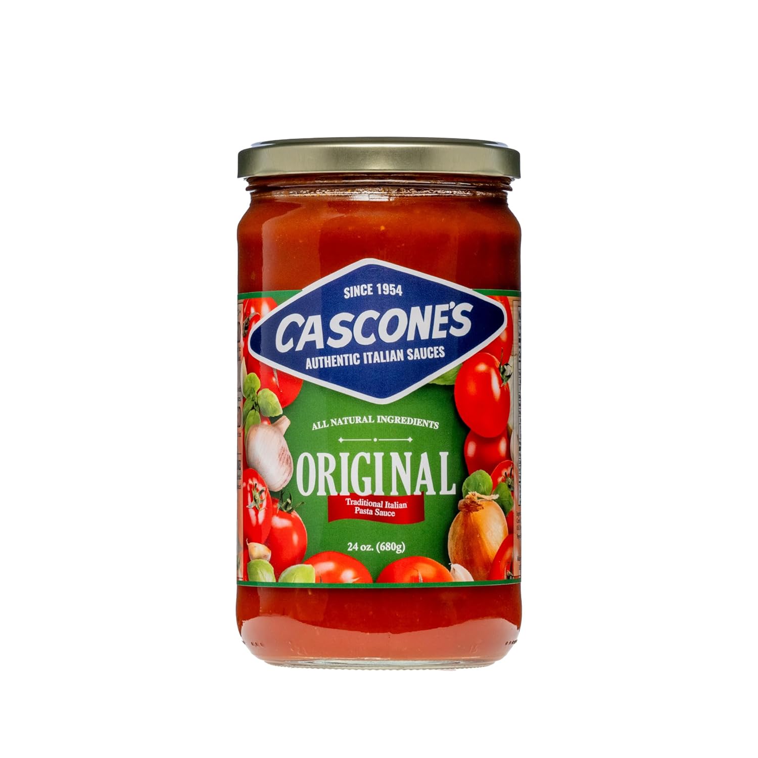 Cascone’s Auténtica salsa de pasta original de estilo italiano  Salsa siciliana tradicional suave