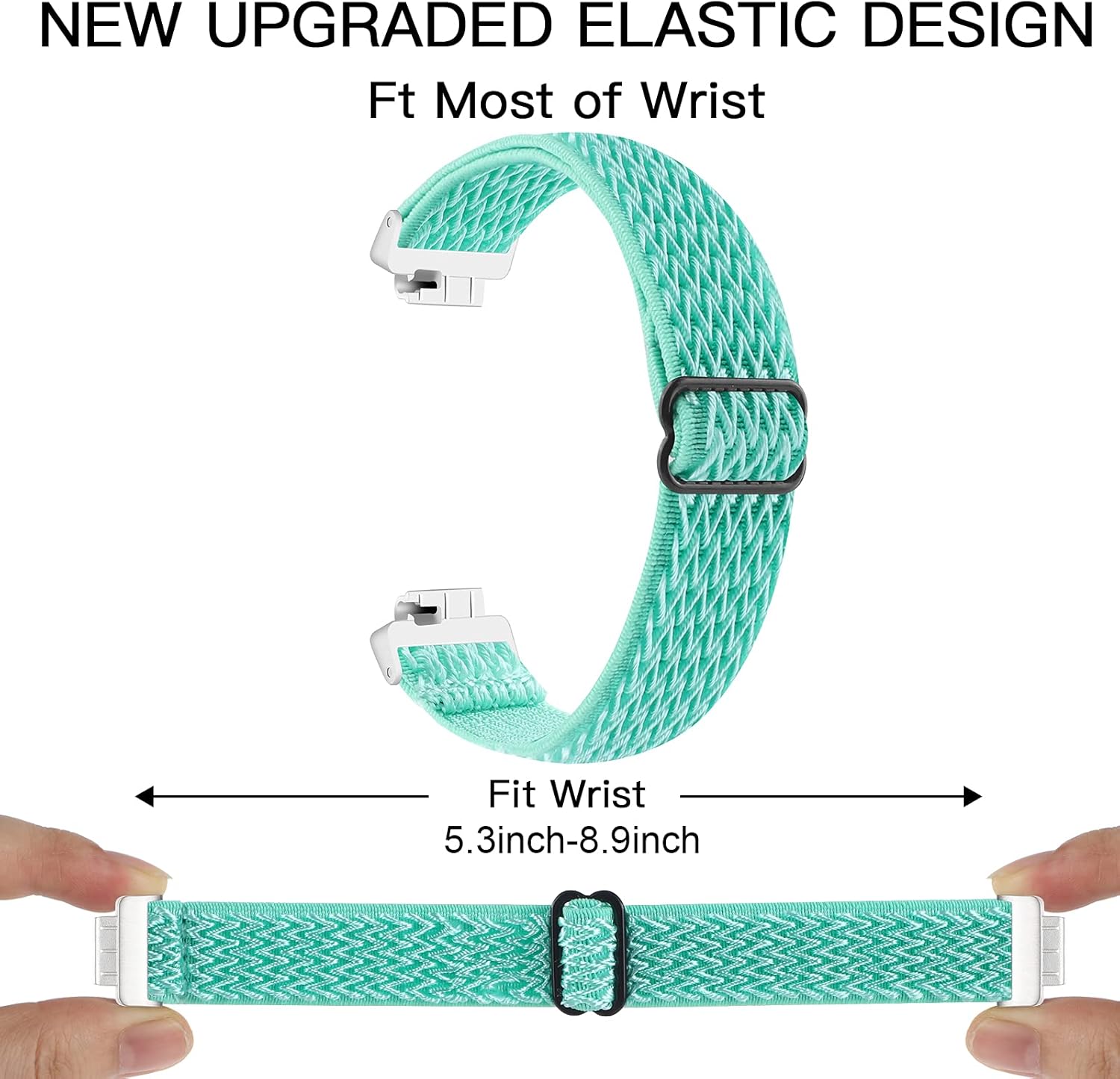 Paquete de 2 correas elásticas para reloj compatibles con Fitbit Inspire 2InspireInspire HR, pulsera deportiva de nailon suave transpirable de