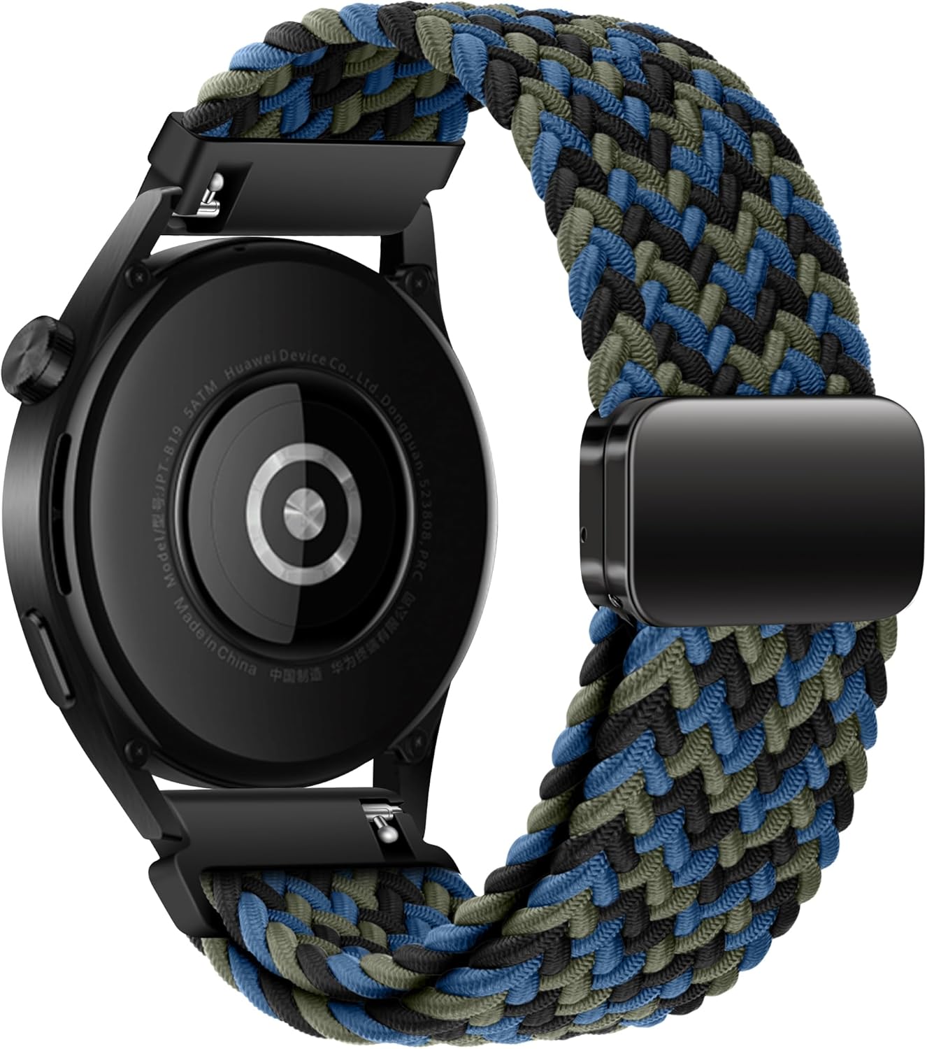 Mazoft Correa deportiva trenzada compatible con Samsung Galaxy Watch Band 6543 y Watch 5 Pro y 64 Classic & Gear S3S2, correa de reloj de 0.787 in y