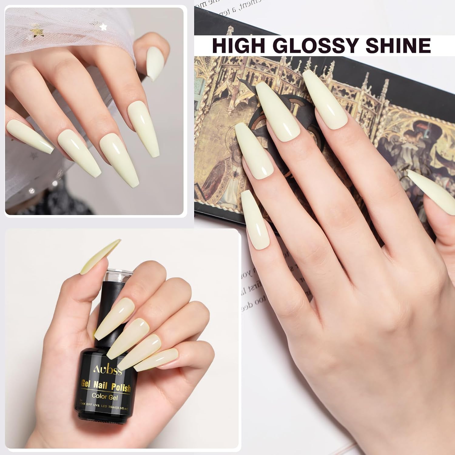 1 esmalte de uñas de gel de 0.5 fl oz, esmalte de gel de larga duración UV de 0.5 onzas, gel de gel de uñas no tóxico en el hogar, diseño de arte,