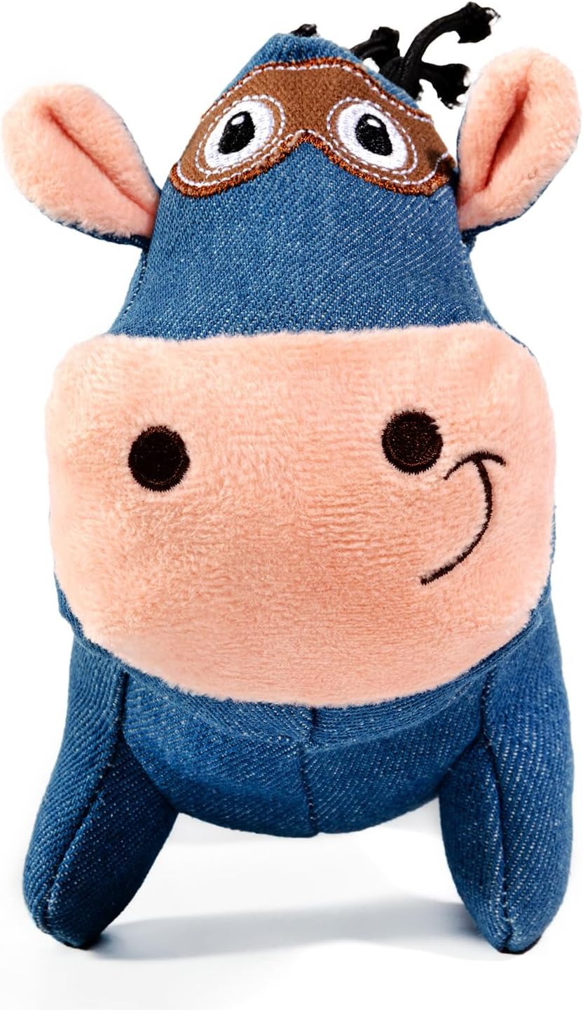 Sedioso Juguete chirriante para perro, juguete duradero para perros de raza grande, juguete de peluche para perros con papel arrugado, lindo juguete