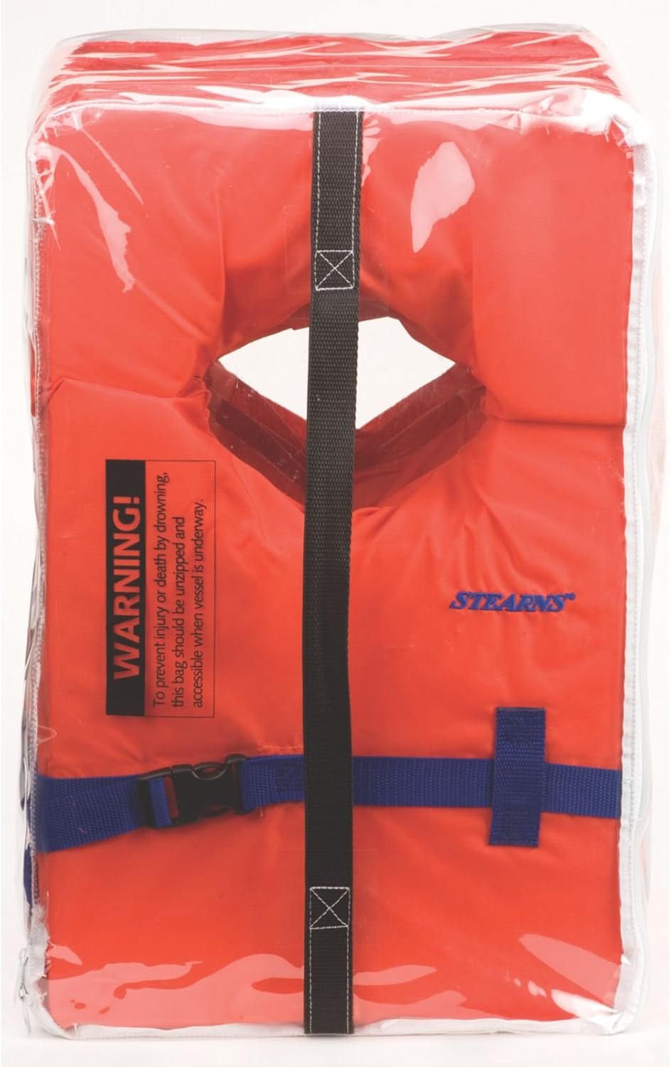 Stearns Paquete de 4 chalecos salvavidas tipo II, flotación universal para adultos PFD para seguridad en barco y natación