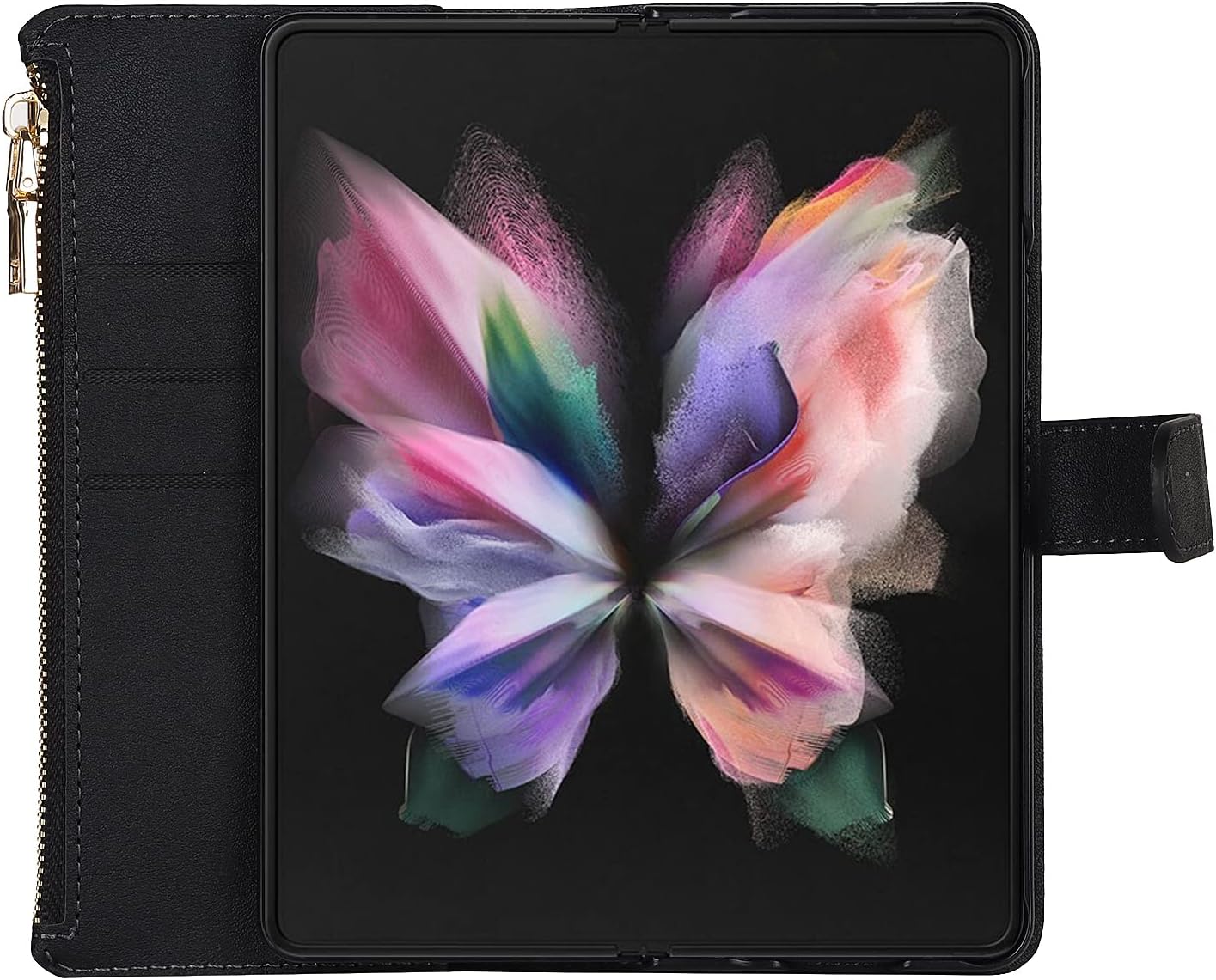SailorTech Funda de teléfono con diseño de cartera para Samsung Galaxy Z Fold 4 5G con soporte para bolígrafo S, 9 tarjetero, 1 monedero con