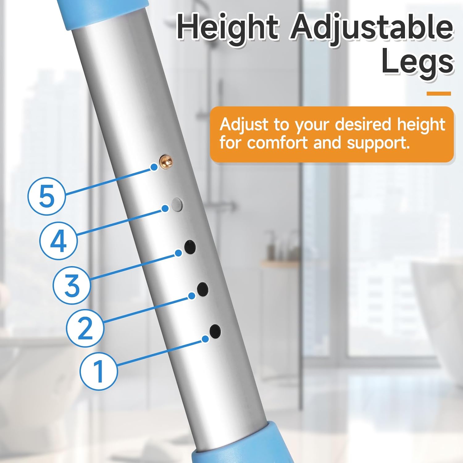 Ambliss Silla de ducha giratoria de 360 para ducha interior, asiento de ducha con ruedas médicas para personas mayores, soporta hasta 450 libras,