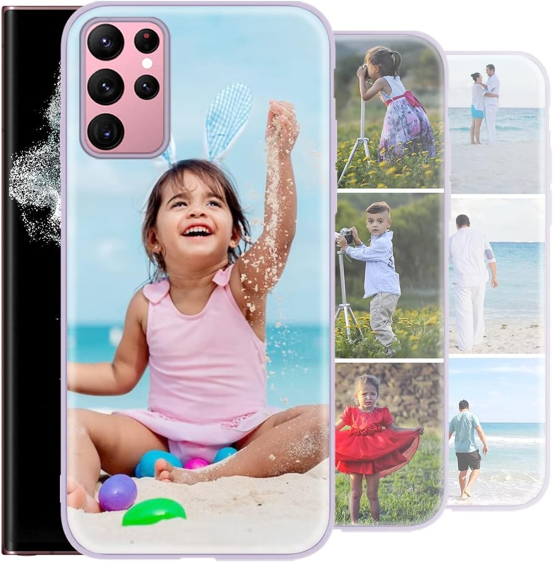 Eouine Funda de teléfono personalizada para Samsung Galaxy S22 Ultra 5G (6.8 pulgadas), fundas personalizadas para teléfonos con imagen, funda